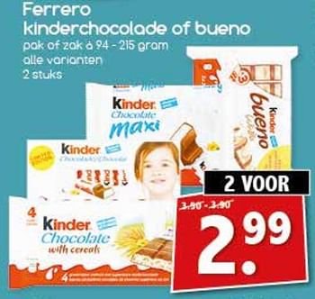 Aanbiedingen Ferrero kinderchocolade of bueno - Huismerk - Agrimarkt - Geldig van 17/07/2017 tot 22/07/2017 bij Agrimarkt