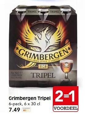 Aanbiedingen Grimbergen tripel - Grimbergen - Geldig van 17/07/2017 tot 22/07/2017 bij Em-té