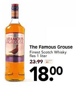 Aanbiedingen The famous grouse finest scotch whisky - The Famous Grouse - Geldig van 17/07/2017 tot 22/07/2017 bij Em-té