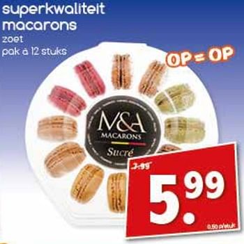 Aanbiedingen Superkwaliteit macarons - Huismerk - Agrimarkt - Geldig van 17/07/2017 tot 22/07/2017 bij Agrimarkt