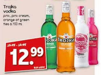 Aanbiedingen Trojka vodka - Trojka - Geldig van 17/07/2017 tot 22/07/2017 bij Agrimarkt