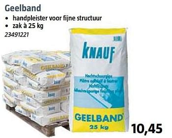 Aanbiedingen Geelband - Knauf - Geldig van 17/07/2017 tot 06/08/2017 bij Bauhaus