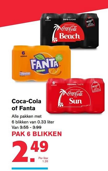 Aanbiedingen Coca-cola of fanta - Huismerk - Hoogvliet - Geldig van 19/07/2017 tot 01/08/2017 bij Hoogvliet