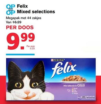 Aanbiedingen Felix mixed selections - Purina - Geldig van 19/07/2017 tot 01/08/2017 bij Hoogvliet