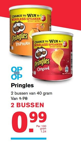 Aanbiedingen Pringles - Pringles - Geldig van 19/07/2017 tot 01/08/2017 bij Hoogvliet