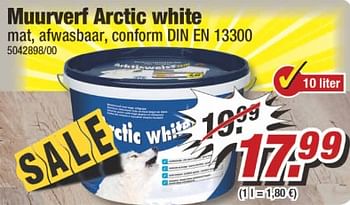 Aanbiedingen Muurverf arctic white - Huismerk - Poco - Geldig van 17/07/2017 tot 23/07/2017 bij Poco