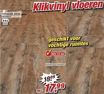 Aanbiedingen Klikvinyl vloeren - Huismerk - Poco - Geldig van 17/07/2017 tot 23/07/2017 bij Poco
