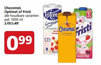 Aanbiedingen Chocomel, optimel of fristi - Huismerk - Jan Linders - Geldig van 17/07/2017 tot 23/07/2017 bij Jan Linders