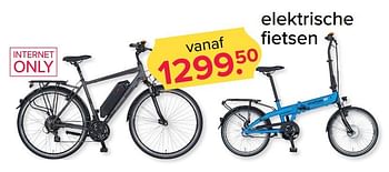 Aanbiedingen Elektrische fietsen - Huismerk - Kijkshop - Geldig van 17/07/2017 tot 23/07/2017 bij Kijkshop