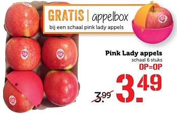 Aanbiedingen Pink lady appels - Huismerk - Coop - Geldig van 17/07/2017 tot 23/07/2017 bij Coop