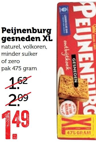 Aanbiedingen Peijnenburg gesneden xl - Peijnenburg - Geldig van 17/07/2017 tot 23/07/2017 bij Coop
