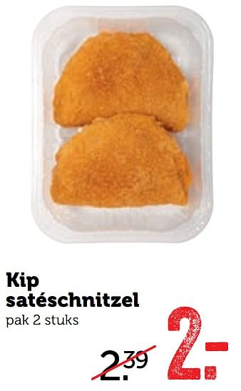 Aanbiedingen Kip satéschnitzel - Huismerk - Coop - Geldig van 17/07/2017 tot 23/07/2017 bij Coop