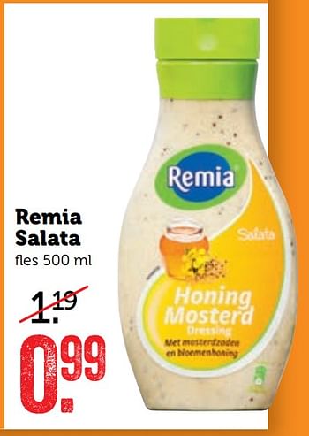 Aanbiedingen Remia salata - Remia - Geldig van 17/07/2017 tot 23/07/2017 bij Coop