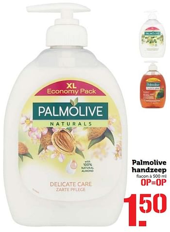 Aanbiedingen Palmolive handzeep - Palmolive - Geldig van 17/07/2017 tot 23/07/2017 bij Coop