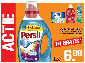 Aanbiedingen Alle persil, witte reus of fleuril wasmiddel of silan wasverzachter - Huismerk - Coop - Geldig van 17/07/2017 tot 23/07/2017 bij Coop