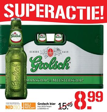 Aanbiedingen Grolsch bier - Grolsch - Geldig van 17/07/2017 tot 23/07/2017 bij Coop