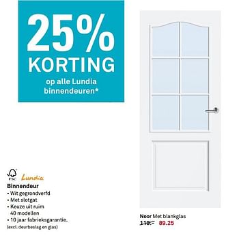 Aanbiedingen Binnendeur noor - Lundia - Geldig van 17/07/2017 tot 23/07/2017 bij Karwei