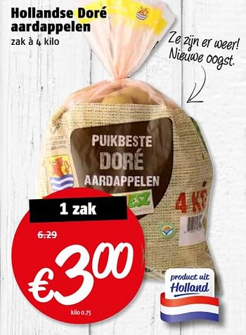 Aanbiedingen Hollandse doré aardappelen - Huismerk Poiesz - Geldig van 17/07/2017 tot 23/07/2017 bij Poiesz