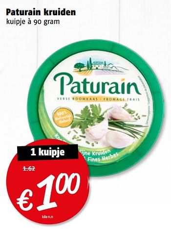 Aanbiedingen Paturain kruiden - Paturain - Geldig van 17/07/2017 tot 23/07/2017 bij Poiesz