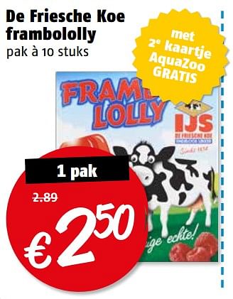Aanbiedingen De friesche koe frambololly - De Friesche Koe - Geldig van 17/07/2017 tot 23/07/2017 bij Poiesz