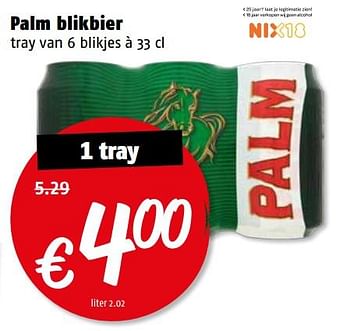 Aanbiedingen Palm blikbier - Palm - Geldig van 17/07/2017 tot 23/07/2017 bij Poiesz
