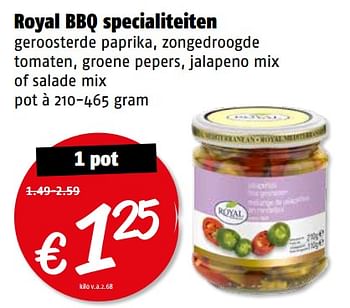 Aanbiedingen Royal bbq specialiteiten - Royal - Geldig van 17/07/2017 tot 23/07/2017 bij Poiesz