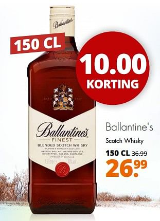 Aanbiedingen Ballantine`s scotch whisky - Ballantine's - Geldig van 17/07/2017 tot 29/07/2017 bij Mitra