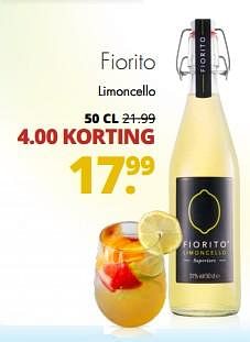 Aanbiedingen Fiorito limoncello - Fiorito - Geldig van 17/07/2017 tot 29/07/2017 bij Mitra