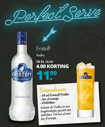 Aanbiedingen Eristoff vodka - Eristoff - Geldig van 17/07/2017 tot 29/07/2017 bij Mitra