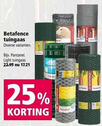 Aanbiedingen Betafence tuingaas - Betafence - Geldig van 17/07/2017 tot 30/07/2017 bij Welkoop