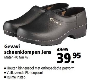 Aanbiedingen Gevavi schoenklompen jens - Gevavi - Geldig van 17/07/2017 tot 30/07/2017 bij Welkoop