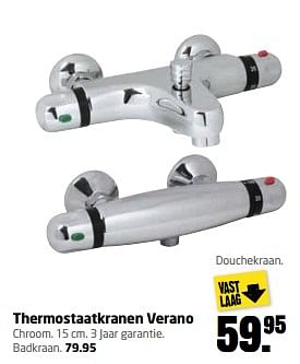 Aanbiedingen Thermostaatkranen verano - Verano - Geldig van 17/07/2017 tot 30/07/2017 bij Formido