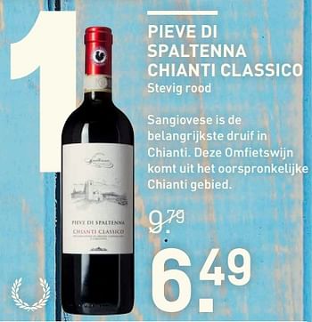 Aanbiedingen Pieve di spaltenna chianti classico - Rode wijnen - Geldig van 17/07/2017 tot 30/07/2017 bij Gall & Gall