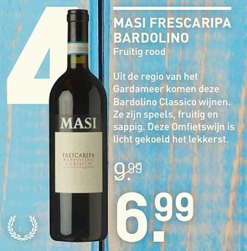 Aanbiedingen Masi frescaripa bardolino - Rode wijnen - Geldig van 17/07/2017 tot 30/07/2017 bij Gall & Gall