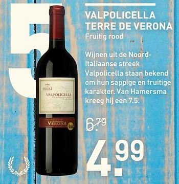 Aanbiedingen Valpolicella terre de verona - Rode wijnen - Geldig van 17/07/2017 tot 30/07/2017 bij Gall & Gall