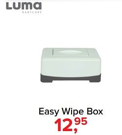 Aanbiedingen Easy wipe box - Luma Babycare - Geldig van 17/07/2017 tot 30/07/2017 bij Baby-Dump