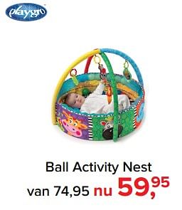 Aanbiedingen Ball activity nest - Playgro - Geldig van 17/07/2017 tot 30/07/2017 bij Baby-Dump