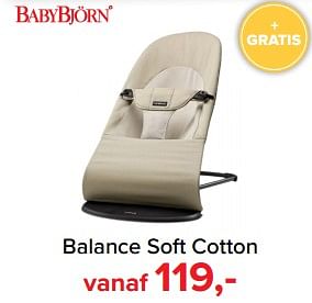 Aanbiedingen Balance soft cotton - BabyBjorn - Geldig van 17/07/2017 tot 30/07/2017 bij Baby-Dump