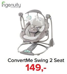 Aanbiedingen Convertme swing 2 seat - Ingenuity - Geldig van 17/07/2017 tot 30/07/2017 bij Baby-Dump
