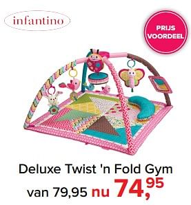 Aanbiedingen Deluxe twist `n fold gym - Infantino - Geldig van 17/07/2017 tot 30/07/2017 bij Baby-Dump