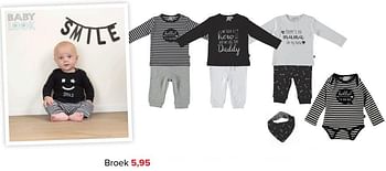 Aanbiedingen Broek - Baby look - Geldig van 17/07/2017 tot 30/07/2017 bij Baby-Dump