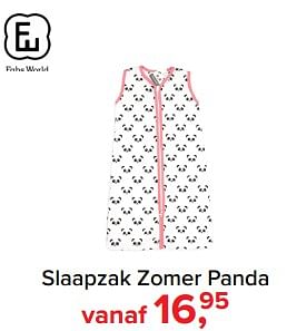 Aanbiedingen Slaapzak zomer panda - Fabs World - Geldig van 17/07/2017 tot 30/07/2017 bij Baby-Dump