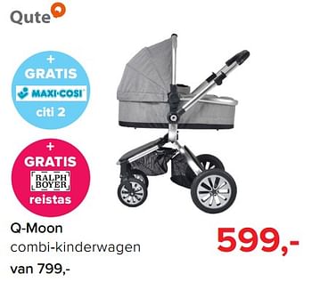 Aanbiedingen Q-moon combi-kinderwagen - Qute  - Geldig van 17/07/2017 tot 30/07/2017 bij Baby-Dump