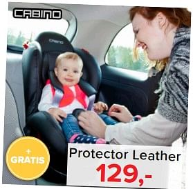 Aanbiedingen Protector leather - Cabino - Geldig van 17/07/2017 tot 30/07/2017 bij Baby-Dump