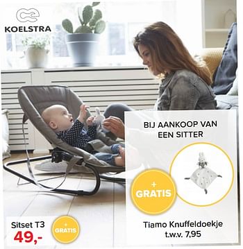 Aanbiedingen Sitset t3 - Koelstra - Geldig van 17/07/2017 tot 30/07/2017 bij Baby-Dump
