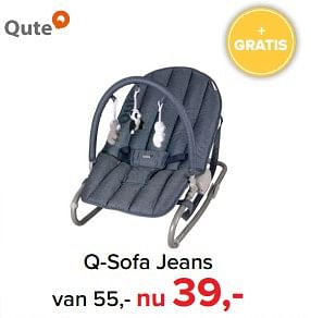 Aanbiedingen Q-sofa jeans - Qute  - Geldig van 17/07/2017 tot 30/07/2017 bij Baby-Dump