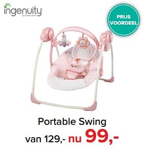 Aanbiedingen Portable swing - Ingenuity - Geldig van 17/07/2017 tot 30/07/2017 bij Baby-Dump
