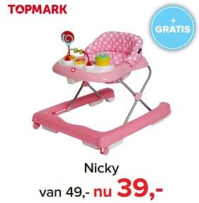 Aanbiedingen Nicky - Topmark - Geldig van 17/07/2017 tot 30/07/2017 bij Baby-Dump