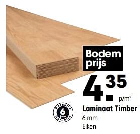Aanbiedingen Laminaat timber - Huismerk - Kwantum - Geldig van 17/07/2017 tot 30/07/2017 bij Kwantum
