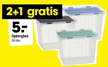 Aanbiedingen Opbergbox - Huismerk - Kwantum - Geldig van 17/07/2017 tot 30/07/2017 bij Kwantum